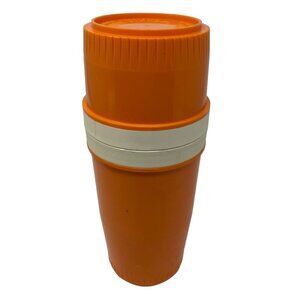 Vintage Tommee Tippee Playskool Babytainer Model 3300 Orange Baby Container
